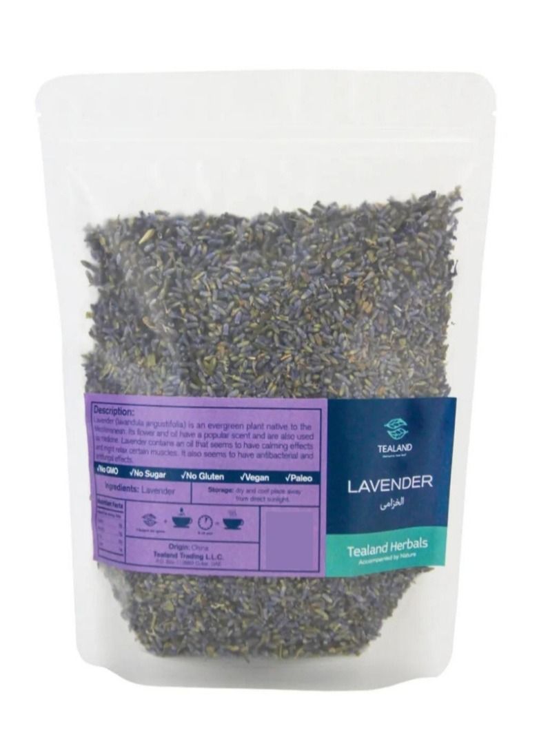 Tealand Herbal  Lavender Tea Antioxidant Rich Natural & Pure Taste 100g - Image 1