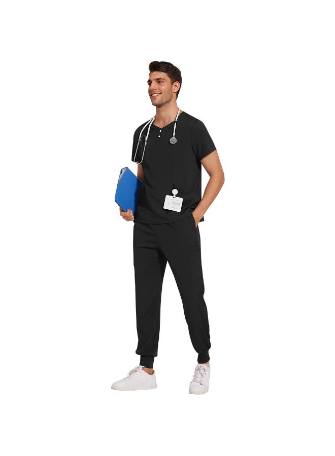 NIBEMINENT Scrubs Nursing Accessories Medical Surgical Gowns Doctor Nurse Special Scrub Men Solid Color Work Wear Spa Unifroms Women Unisex - Image 1