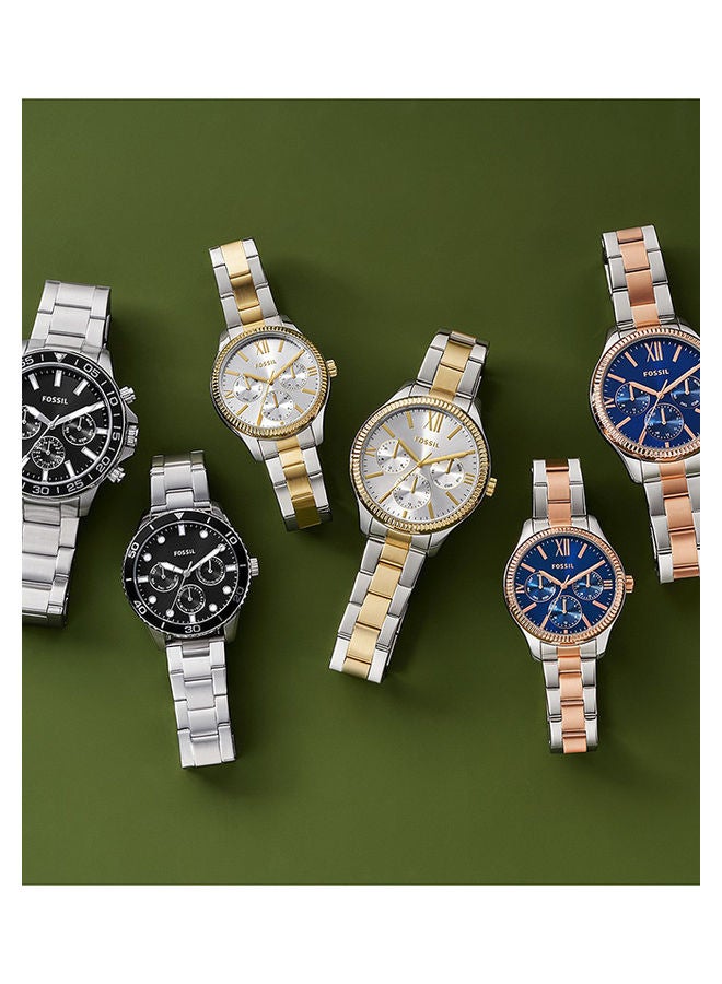 FOSSIL Unisex Analog Round Shape Stainless Steel Watch Set BQ2753SET 45 mm - Image 4