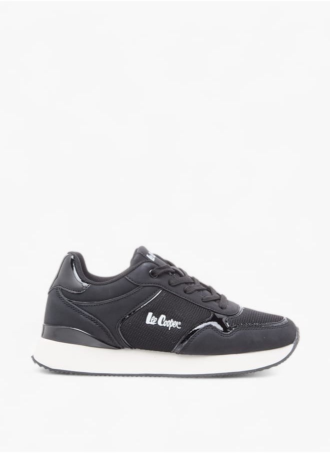 Lee Cooper Women's Mesh Sneakers with Lace-Up Closure  - Image 3