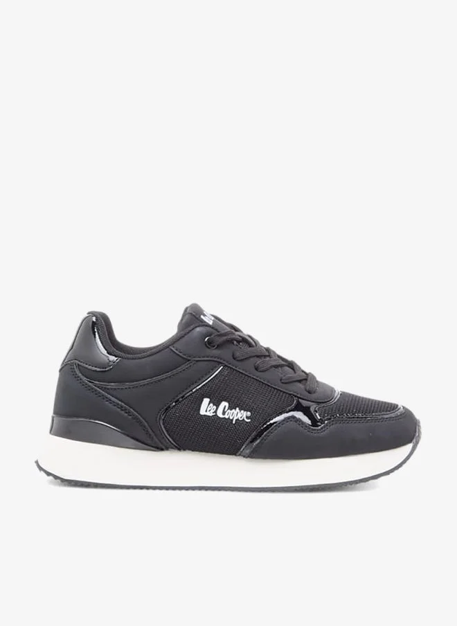 Lee Cooper Women's Mesh Sneakers with Lace-Up Closure