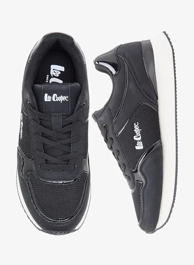 Lee Cooper Women's Mesh Sneakers with Lace-Up Closure