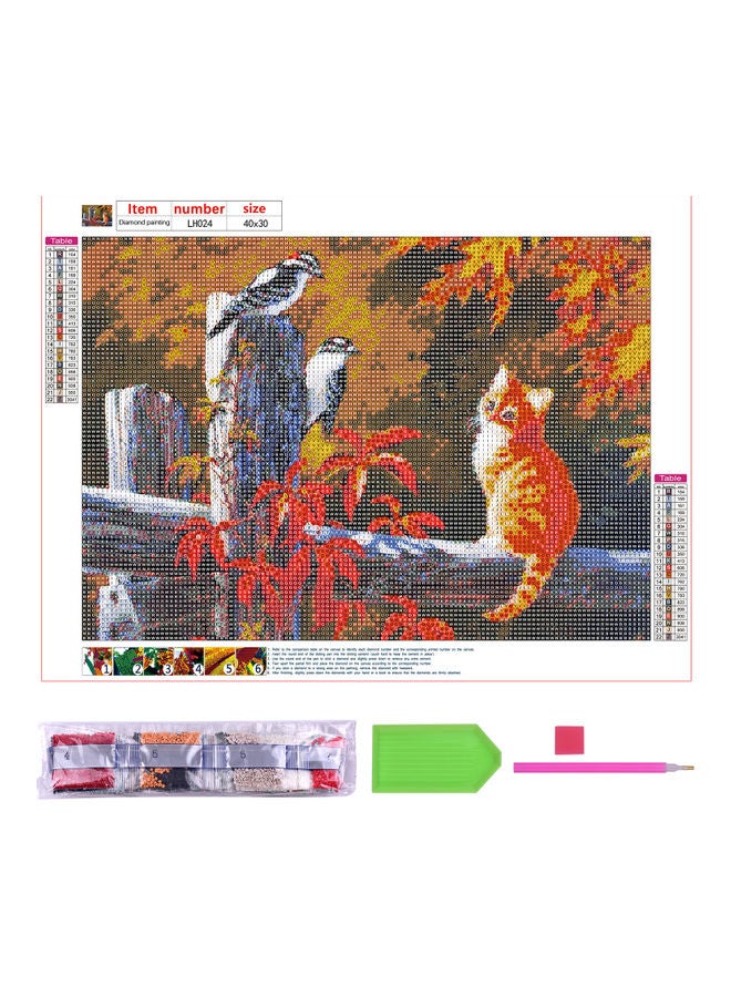 DIY 5D Diamond Painting Kit Multicolour - Image 1