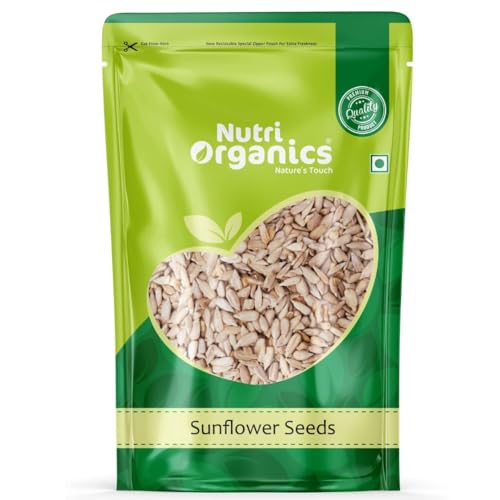 NutriOrganics Raw Sunflower Seeds For Eating,High In Protein And Fiber&Gluten Free,500Gm - Image 1