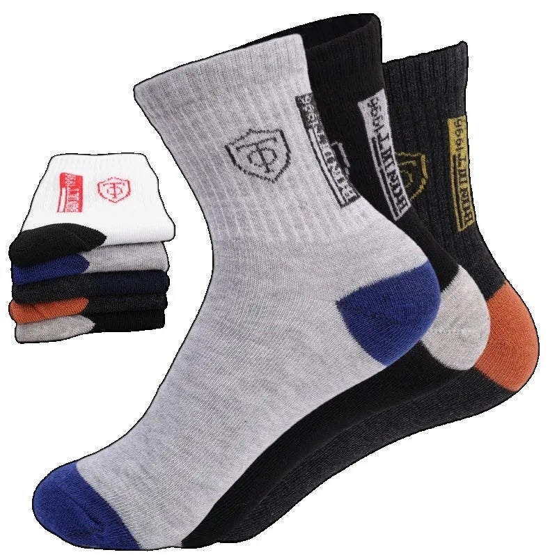 Bondit 5 pairs Sports Stockings Business Sox Sweat Absorption Anti-odor Breathable Bamboo Fiber Men Socks Durable Sweat Absorption Deodorant - Image 5