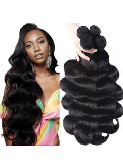 QTHAIR QTHAIR 16A Body Wave Human Hair Weave 16 18 20 22400gNatural Black 100 Unprocessed Brazilian Virgin Hair Extensions Bundles 