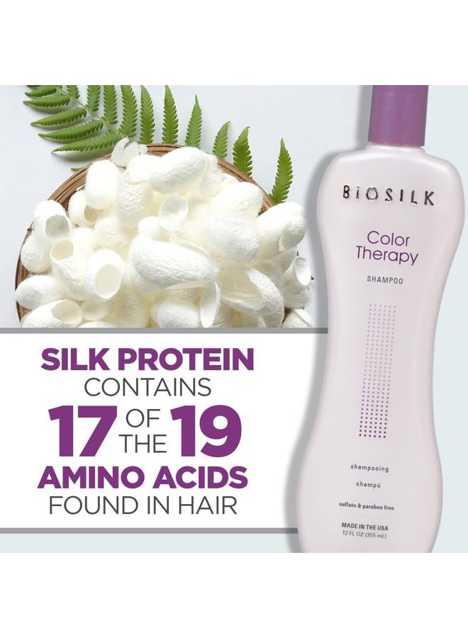 BIOSILK Color Therapy Shampoo For Unisex 12 oz Shampoo - Image 5