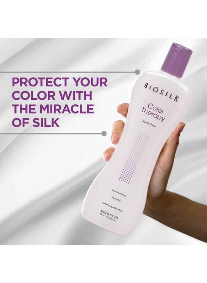 BIOSILK Color Therapy Shampoo For Unisex 12 oz Shampoo - Image 3