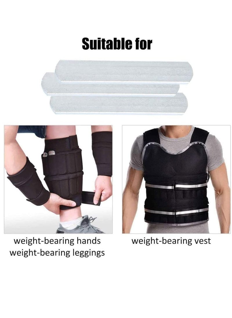 Generic Weighted Vest Steel Plates for Loading Leg Guards Weighted Vest Strength Training 6pcs  - Image 2