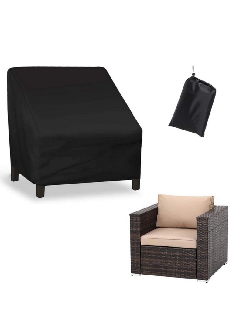 420D Heavy Duty Oxford Waterproof Patio Furniture Covers Outdoor Chair Covers UV All Weather Protection Patio Chair Cover for Backyard Garden Balcony 97x79x74cm - Image 1
