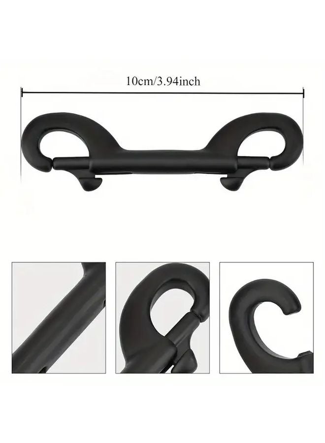 Black Double Ended Stainless Steel Clip Hooks Durable Snap Hook Bolt for DIY Display Crafts - Image 3