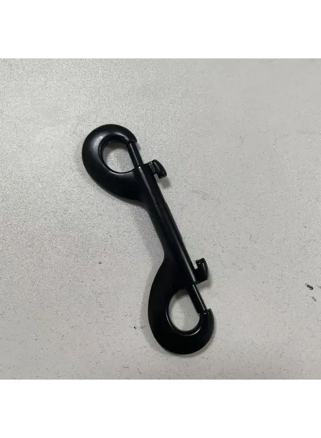 Black Double Ended Stainless Steel Clip Hooks Durable Snap Hook Bolt for DIY Display Crafts - Image 1