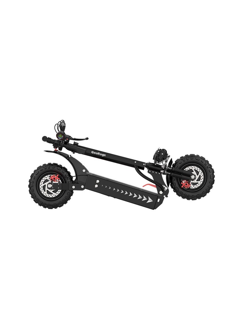 Goaltage - SCT02 MotionRide Electric Scooter with Front & Rear Shock Absorber, Brake, Lights, Digital Display, and Anti-theft Coded Lock Functionality - Image 1