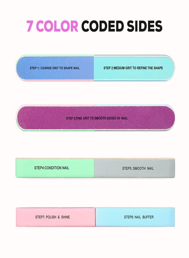 Multibrite Nail Filer & Buffer for Pedicure & Manicure Tool, 7 Ways Filer for Nail Repair, All-in-One Shaping & Buffing, Washable Nail Care Tool, Nail Buffer for Natural Nails, Easy to Use for Women - Image 4