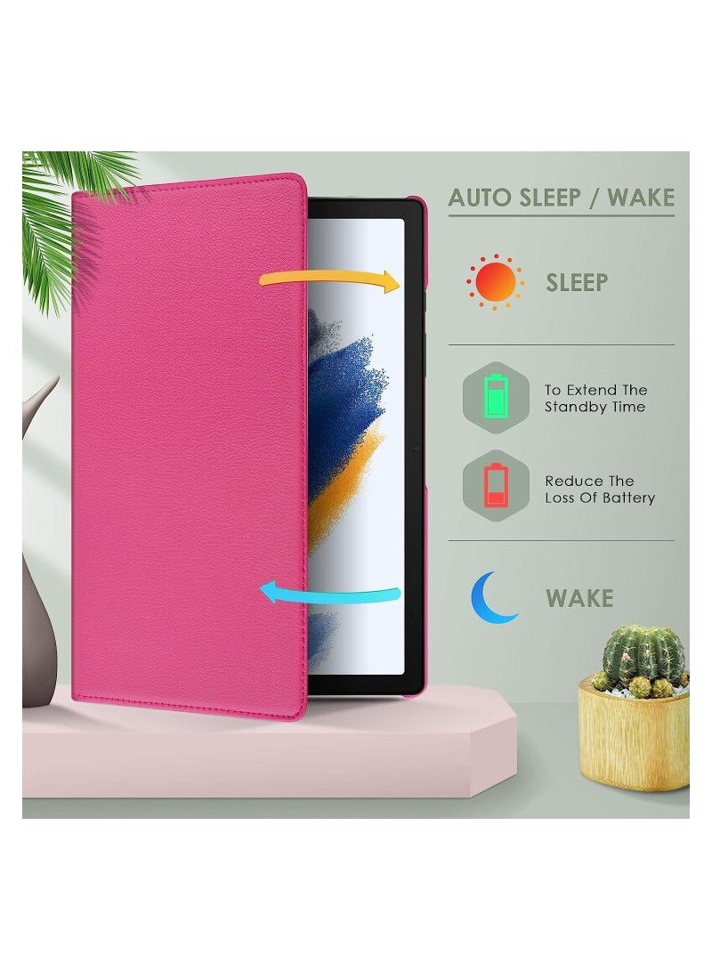 Case Compatible with Galaxy Tab A8 10.5" Case (SM-X200/X205/X207), Galaxy Tab A8 Case 10.5 inch,Auto Sleep/Wake 360° Rotating Stand Folio Leather Case for Tab A8 2022 - Image 5