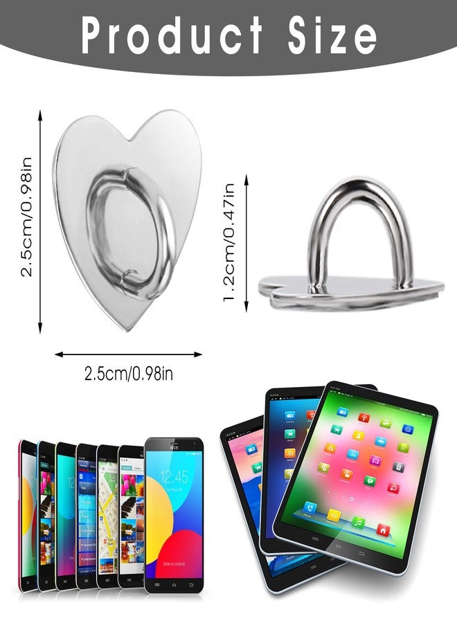 Grevosea 12-Piece Phone Charm Hooks - Metal Finger Grip Loops for DIY Phone Cases, Tablets & More - Image 2