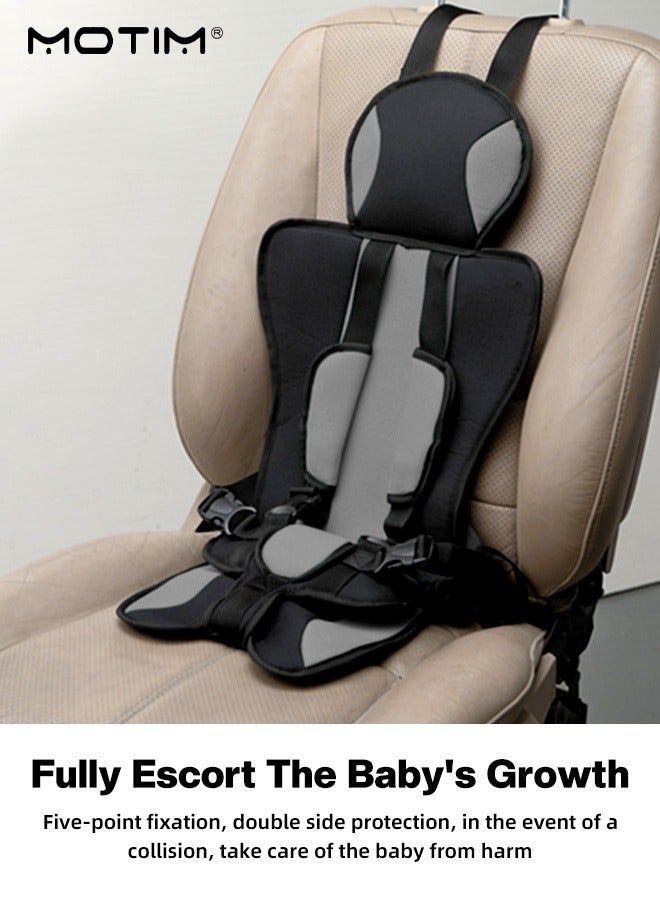 موتيم مقعد سيارة للأطفال، مقعد أمان للأطفال مع حزام قابل للتعديل، عالي الجودة وقابل للتنفس، مقعد معزز لحماية الأطفال من عمر 0 إلى 4 سنوات - Image 2