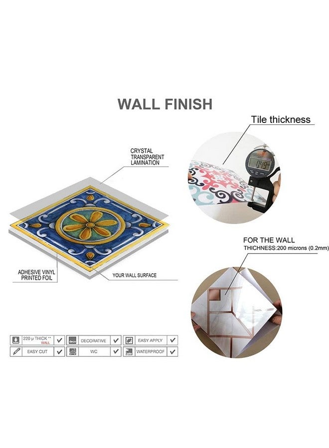 Jacklove 6-Pack Ocean World Wall Stickers - 12” Removable 3D Art Decals for Kids' Bedrooms and Bathrooms - Peel and Stick Vinyl Decor for Home Furniture and Playroom Enhancement - Image 3