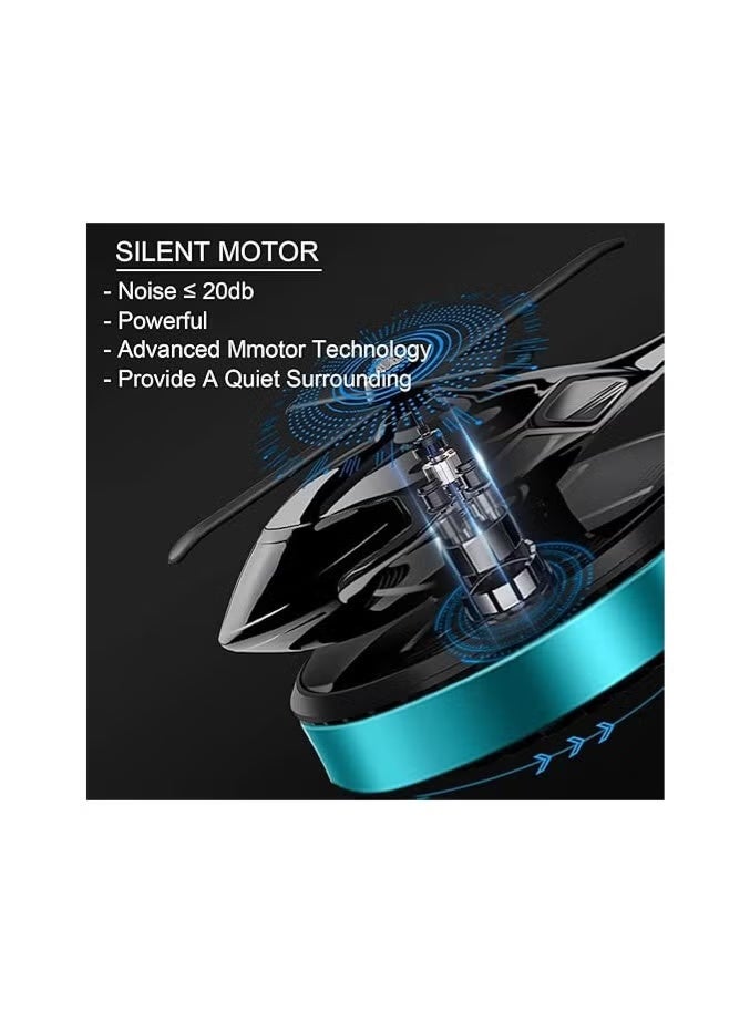 Solar-Powered Helicopter Car Air Freshener – Rotating Aromatherapy Diffuser, Aviation-Grade Aluminum Alloy, Interior Decor for Car & Home - Image 4