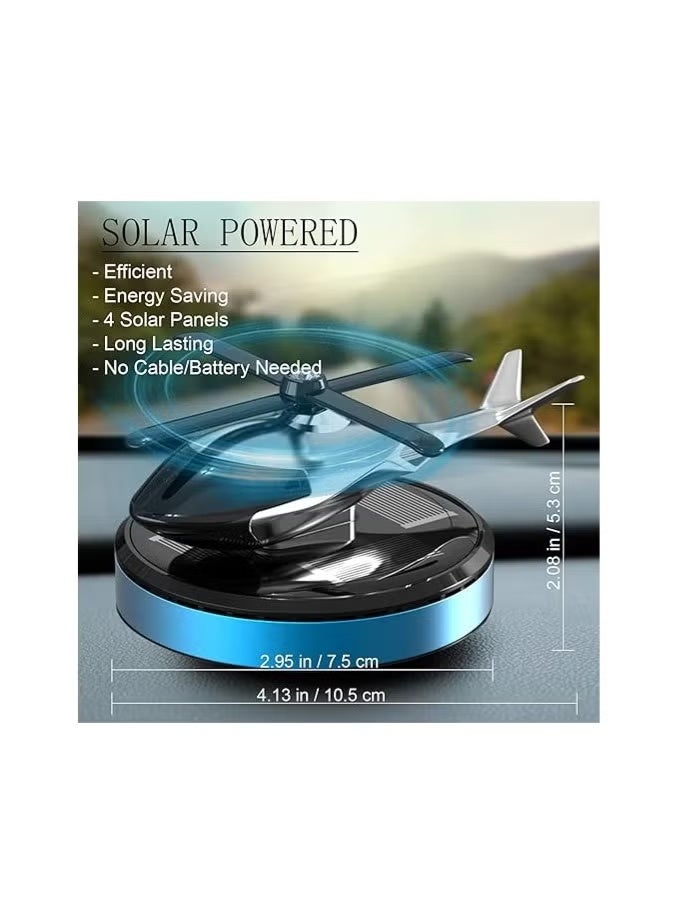 Solar-Powered Helicopter Car Air Freshener – Rotating Aromatherapy Diffuser, Aviation-Grade Aluminum Alloy, Interior Decor for Car & Home - Image 2