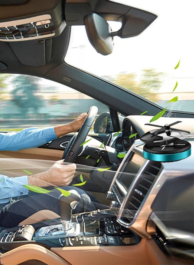 Solar-Powered Helicopter Car Air Freshener – Rotating Aromatherapy Diffuser, Aviation-Grade Aluminum Alloy, Interior Decor for Car & Home - Image 1