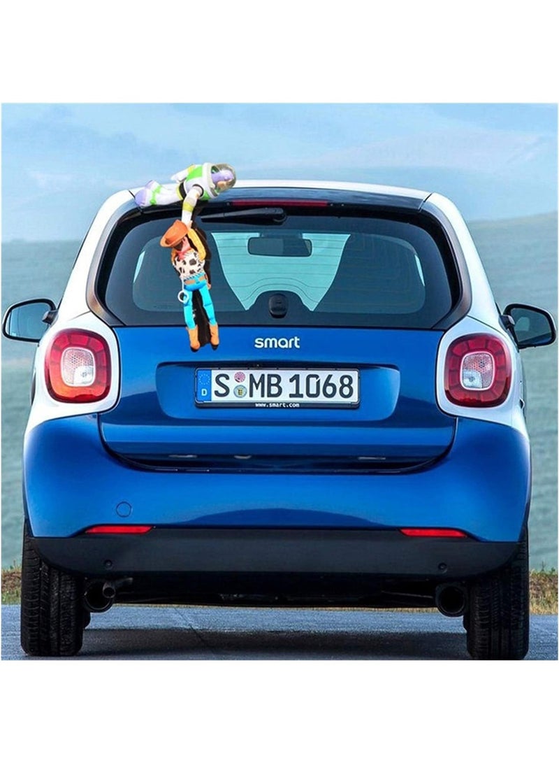 Plush Toy Sherif Woody Buzz Lightyear Car Dolls Stuffed Toys Outside Toy Neck Cute Auto Accessories Car Decoration - Image 5