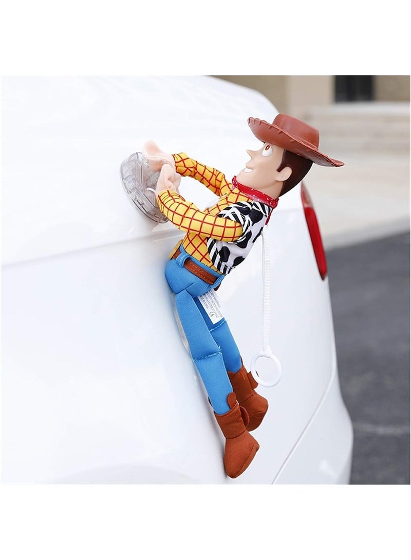 Plush Toy Sherif Woody Buzz Lightyear Car Dolls Stuffed Toys Outside Toy Neck Cute Auto Accessories Car Decoration - Image 3