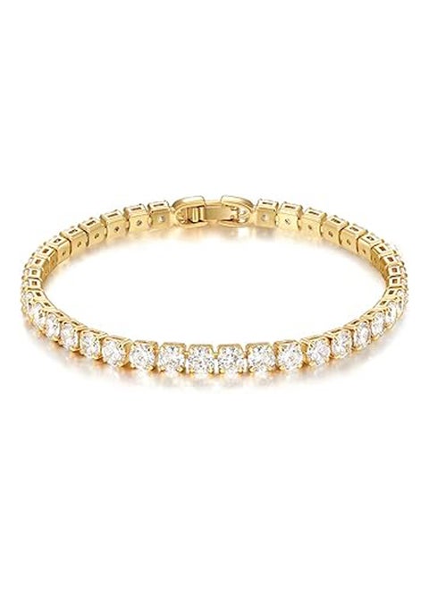 14K Gold Plated Cut Cubic Zirconia