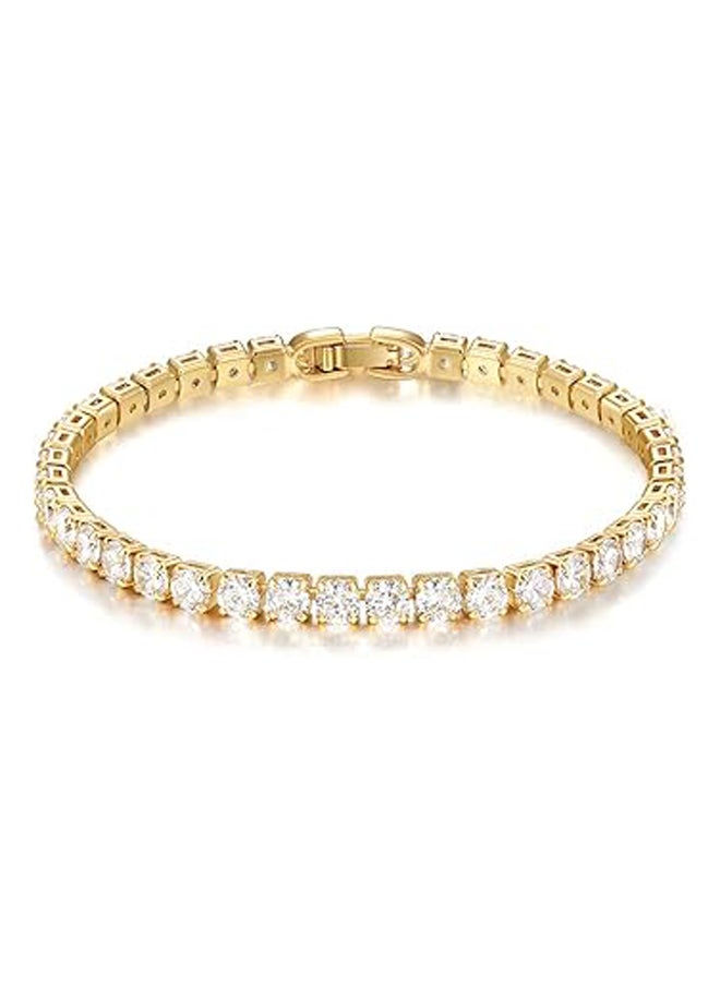 14K Gold Plated Cut Cubic Zirconia