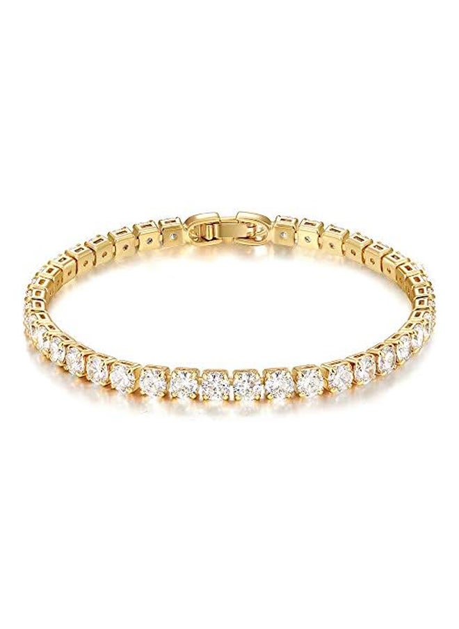 14K Gold Plated Cut Cubic Zirconia