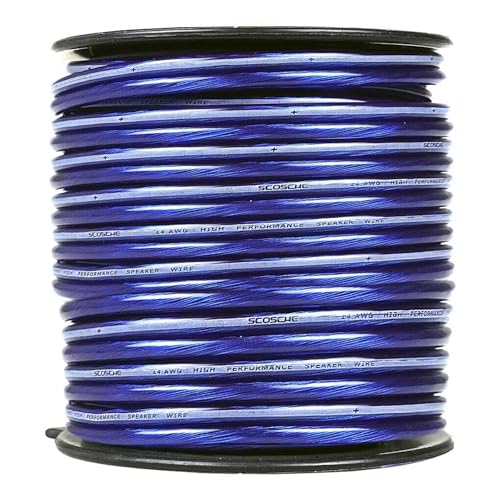 Scosche سكووش KS1450CS سلك مكبر صوت سيارة 14 قياس CCA - كابل صوت 14 AWG لأنظمة الصوت في السيارات - لفة 50 قدم من الألمنيوم المغلف بالنحاس - Image 4