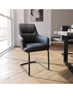 Neo Front Neo FRONT Mesh Desk Chair No Wheels, Comfy Office Guest Chair with Arms, Ideal for Conference Rooms, Bedrooms, Dorms, Perfect for Students, Teachers, and Visitors, Suitable for Carpeted Floors S2031-N7-01-black  - Image 2