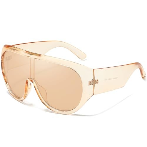 SODQW Oversized Sunglasses for Women and Men Big Large Frame Sunglasses UV Protection Shield for Driving and Beach - Image 1