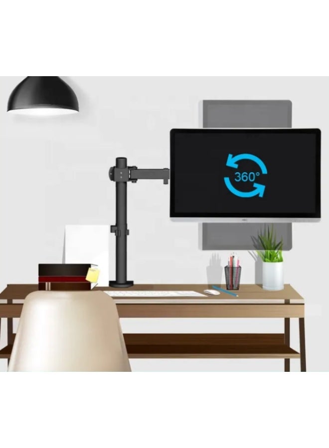 ستارجولد حامل شاشة قابل للتعديل لشاشات من ١٣ إلى ٣٢ بوصة، متوافق مع معايير VESA ١٠٠×١٠٠، إمالة +٤٥ درجة إلى -٩٠ درجة، دوران ١٨٠ درجة، حامل مكتبي متين (أقصى حمولة ١٠ كجم/٢٢ رطلاً) - Image 4