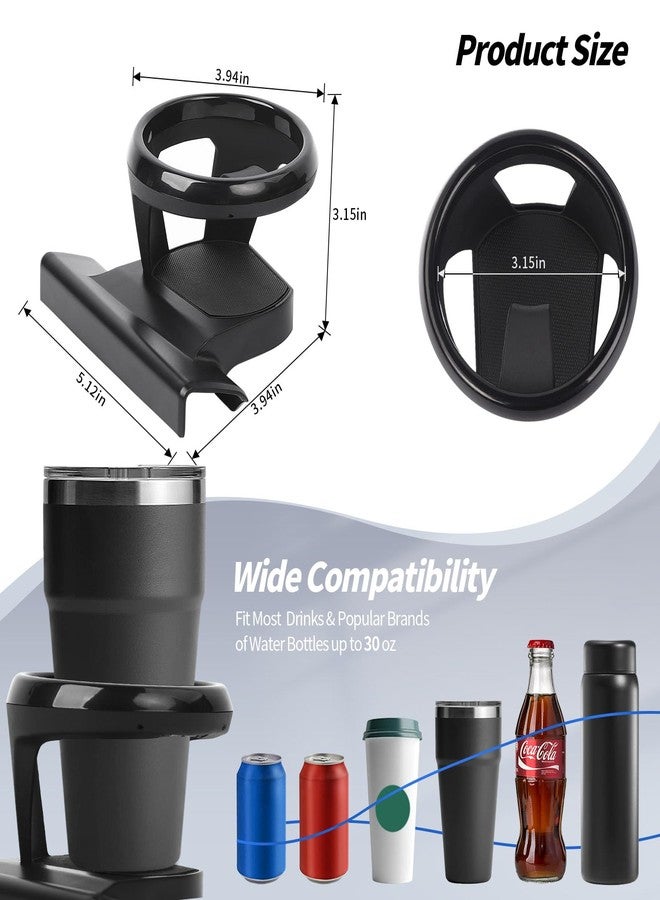 JeCar JK Cup Holder Left & Right Side Door Drink Cup Holder Fit for Jeep Wrangler JK JKU Sport Sahara Rubicon 2011-2018 (Not for 2018 JL) - Image 4