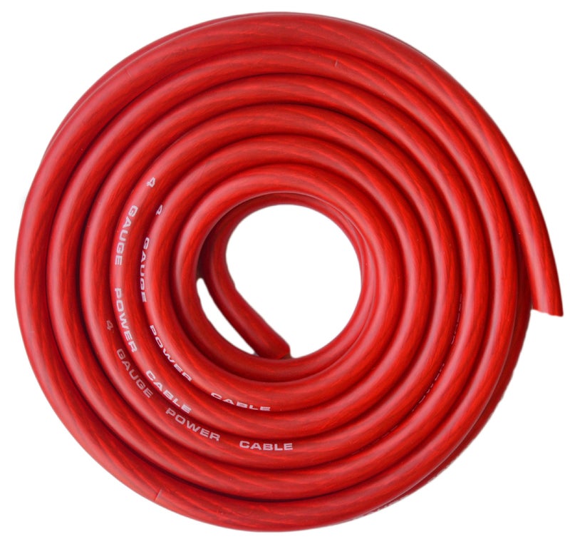 SoundBox Connected 4 Gauge Red Amplifier Amp Power/Ground Wire 25 Feet Superflex Cable 25' - Image 4
