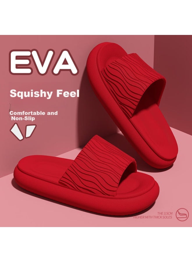 Yuzhaolin Eva Uni Simple Thick-soled Home Bathroom Shower Slippers Yz663 - Image 1