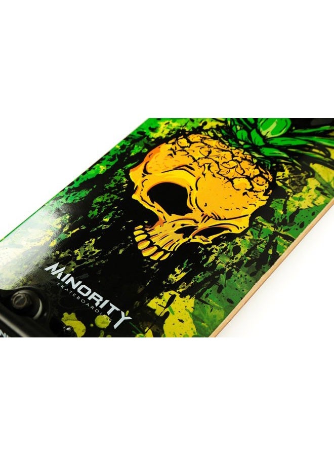 MINORITY 32inch Maple Skateboard|Trick Skateboard for Beginners, Intermediate and Pros (Pineskull) - Image 3