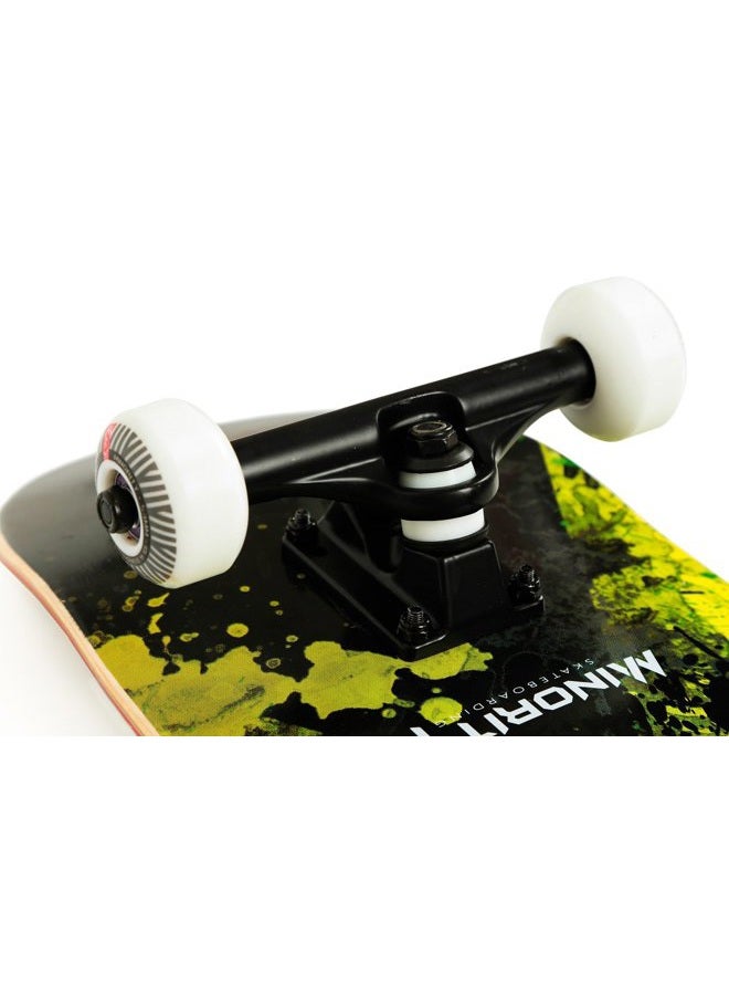 MINORITY 32inch Maple Skateboard|Trick Skateboard for Beginners, Intermediate and Pros (Pineskull) - Image 5