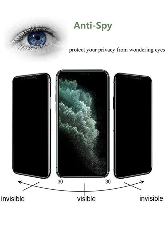 Real Series 3D Full Screen Privacy Tempered Glass For Apple iPhone XS Max And iPhone 11 Pro Max Black - Image 3