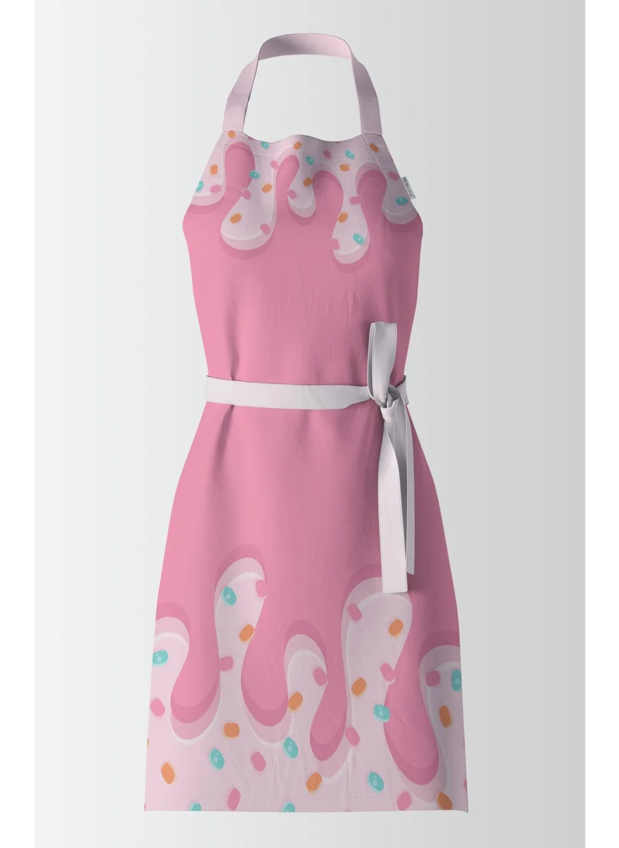 Ays Home Exclusive Candy Patterned Kitchen Apron