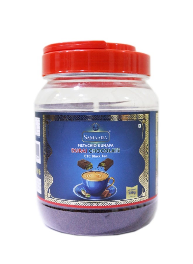 Samaara Pistachio Kunafa Dubai Chocolate Black Tea 250G Jar - Image 5