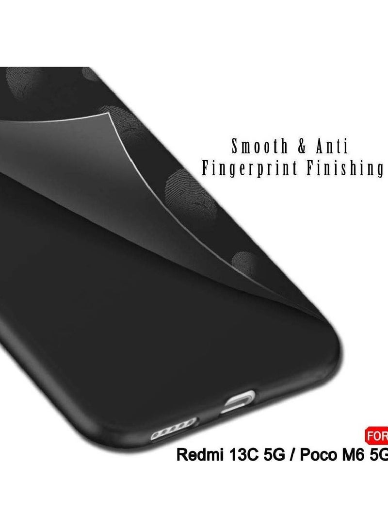 Redmi 13C (4G) / Poco C65 Back Cover | Camera Bump Protection & Inner Velvet Fabric Lining | Ultra Slim Matte Soft Rubberised Case Cover  - Image 2