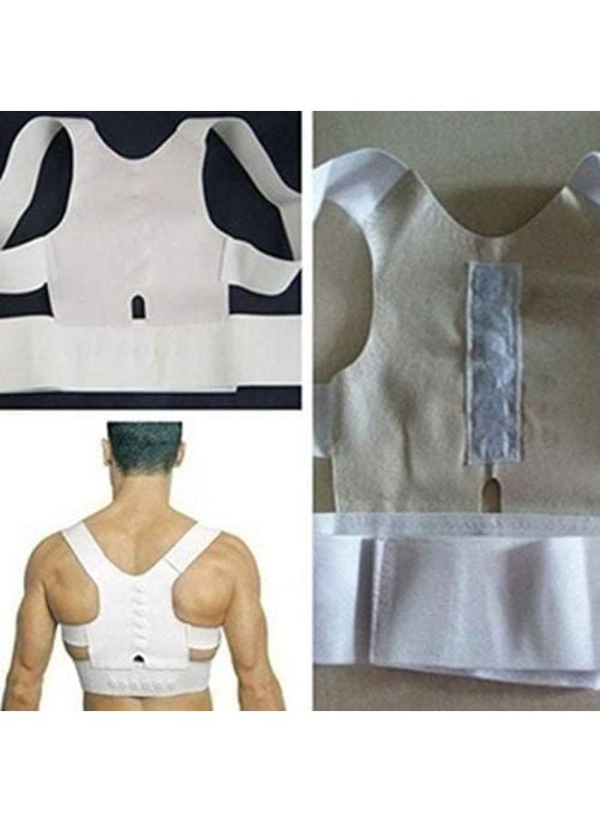 EasyLife - Large Magnetic Posture Corrector Back Straight Brace Belt Corrective Therapy Corset Lumbar Support - Image 1