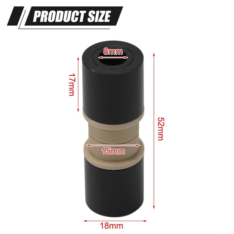 Fox 22 68mm Bike Rear Shock DU Bushing Kit Aluminum Alloy Rubber Pad 52mm - Image 5