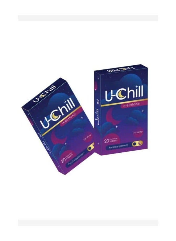 U chill U-Chill Melatonin Chewable Tablets - Fruit Flavour, Pack of 20’s - Image 1