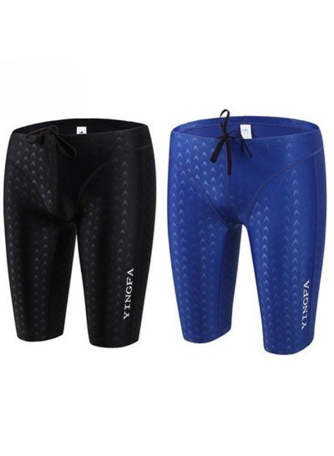 Loquat Yingfa 9205 Five-point Swimming Trunks Men's Imitation Shark Skin Fina Logo And 2022 Professional Training Competitive Swimming Trunks-Color:Disney D28087- - Image 2