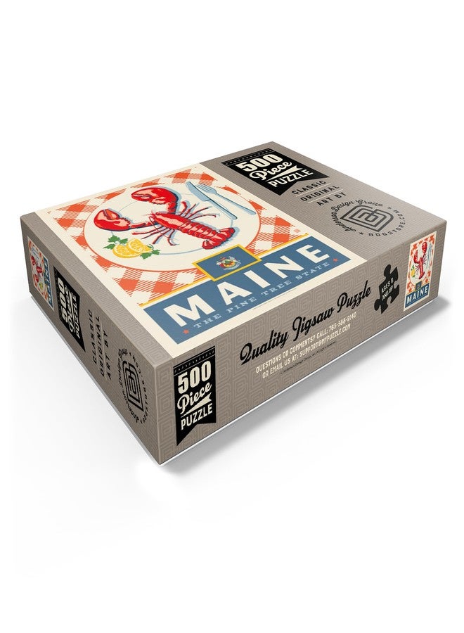 MyPuzzle.com MyPuzzle Maine: The Pine Tree State - Premium 500 Piece Jigsaw Puzzle for Adults - Image 3