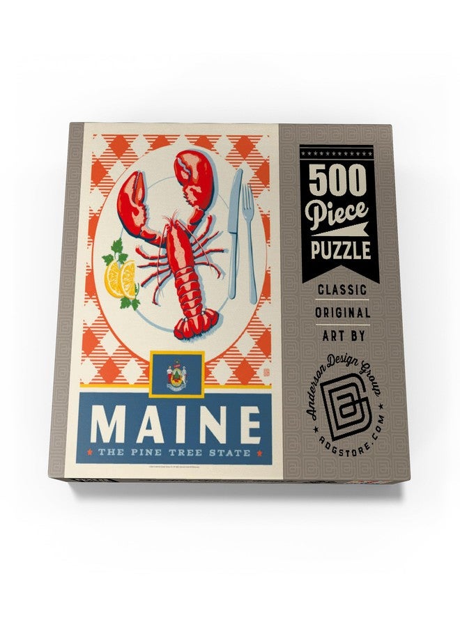 MyPuzzle.com MyPuzzle Maine: The Pine Tree State - Premium 500 Piece Jigsaw Puzzle for Adults - Image 4