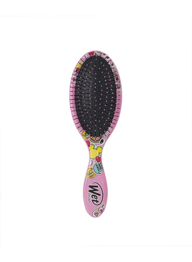 Wet Brush Disney Original Detangler Hair Brush Peace Love Pink Comb For Women Men And Kids Wet Or Dry Removes Knots And Tangles Natural Straight Thick And Curly Hair - Image 1